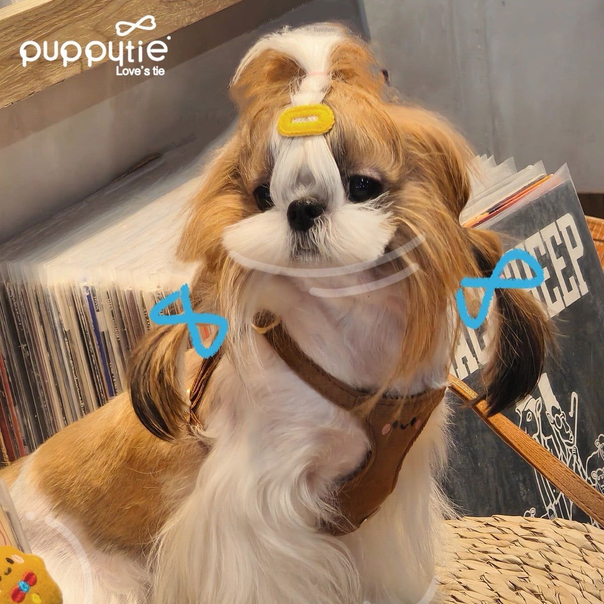Puppytie Happy Face Cotton Dog Harness – No-Pull Vest
