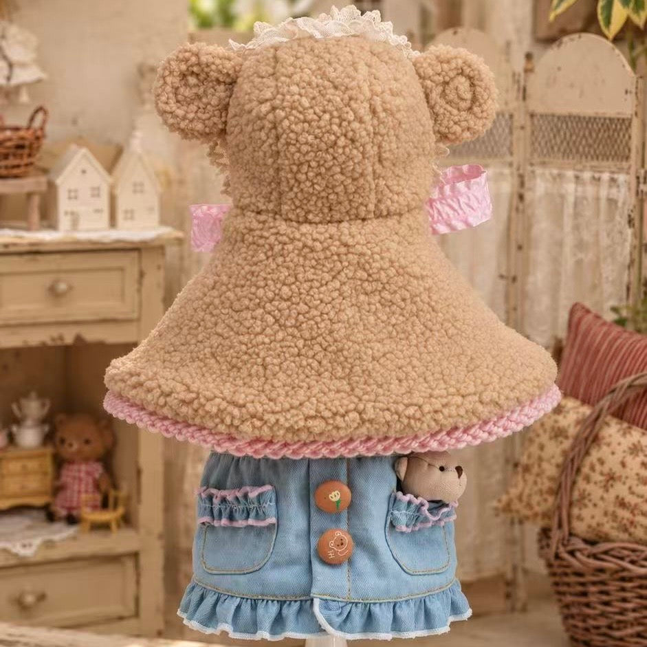 Elsamilu Teddy Bear Hooded Cape