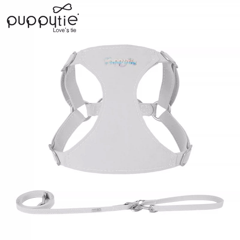 Puppytie Waterproof No Pull Dog Harness for Small Dogs – Cloud Grey