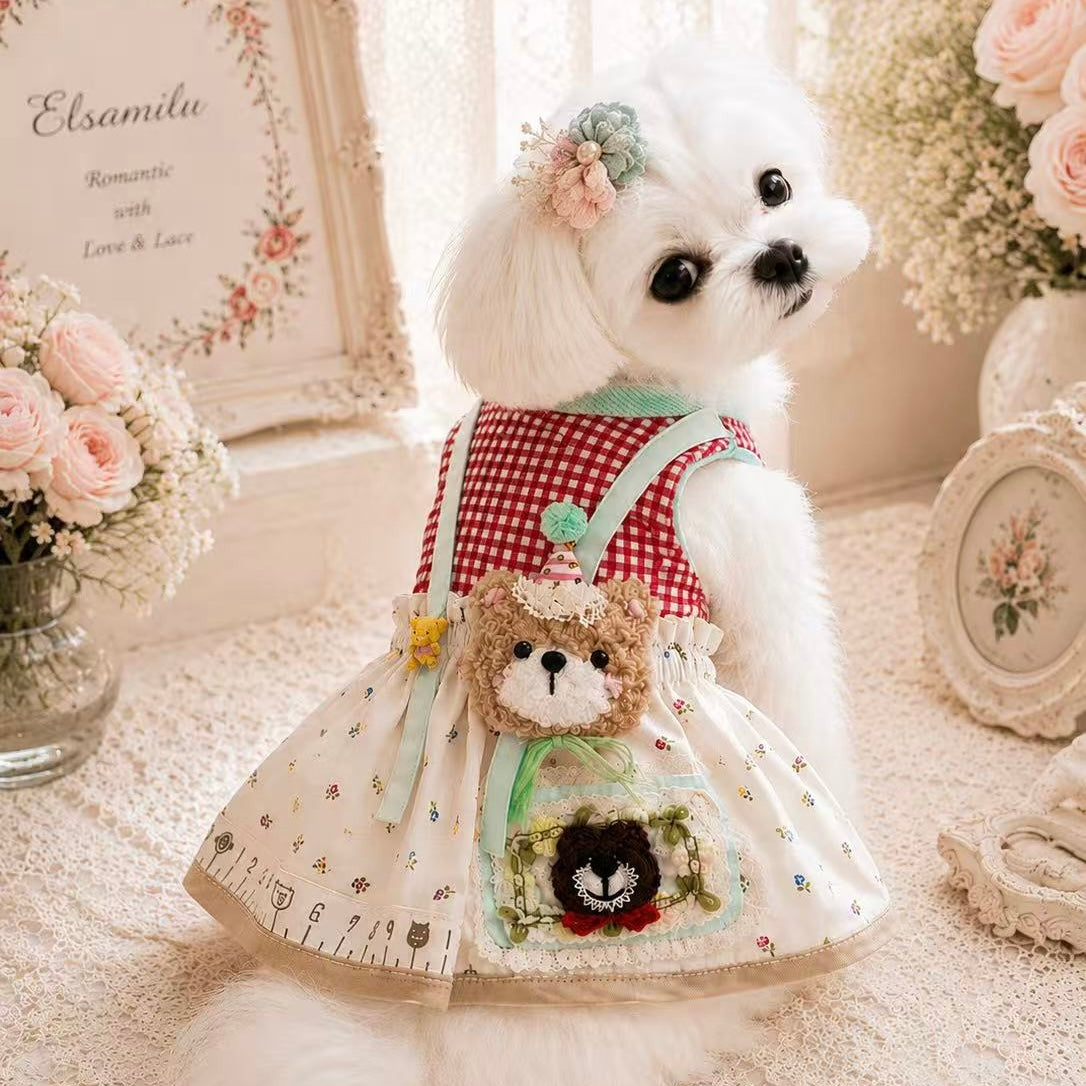 Elsamilu Little Bear Picnic Dress