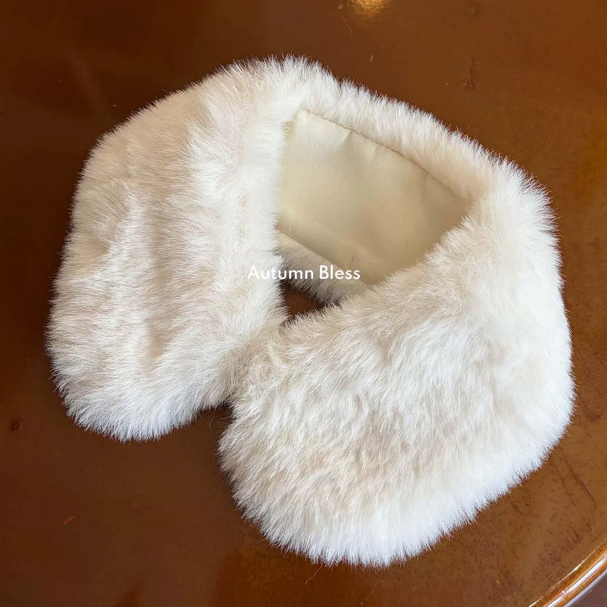 Autumn Bless Fluffy Ribbon Fur Cape (Compatible with Clip and Pin)