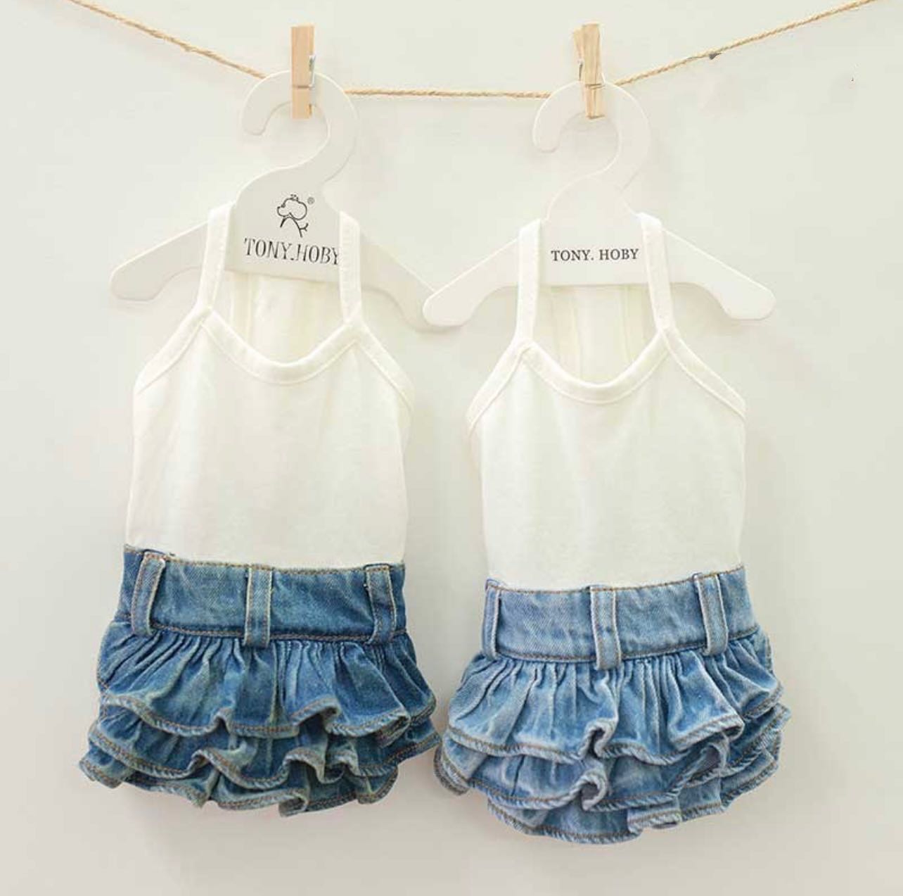 TaniWina Denim Dress for Small Dog