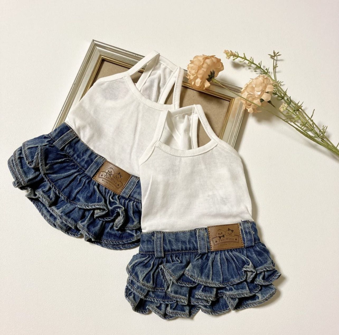 TaniWina Denim Dress for Small Dog