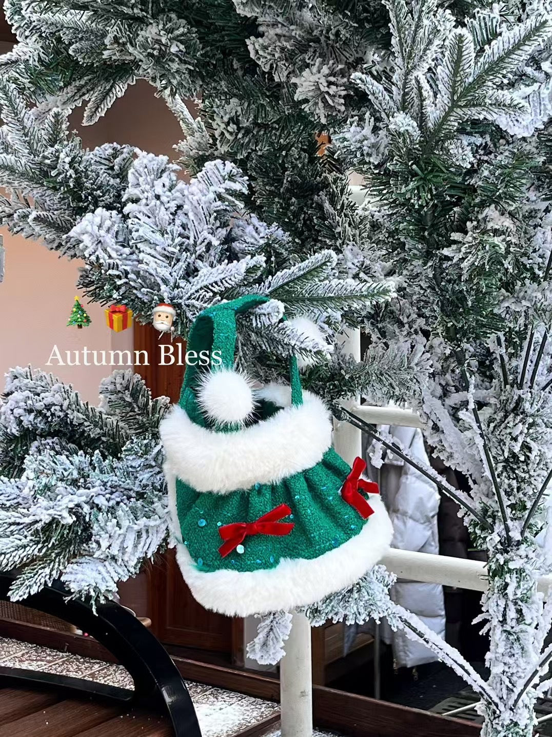 Autumn Bless Snowy Sparkle Christmas Dress