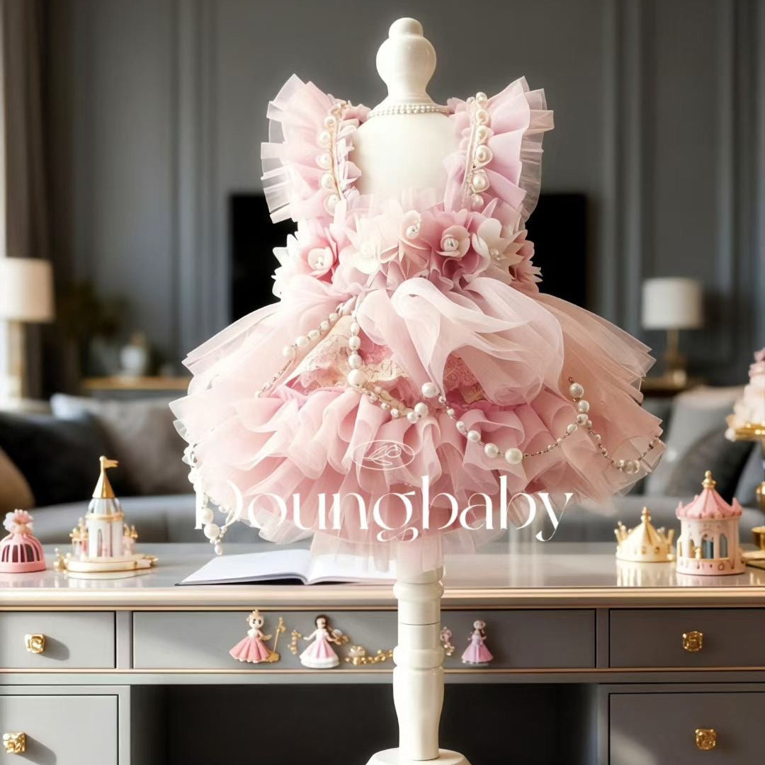 Doung Baby Lavender Fairy Couture Dress-Pink