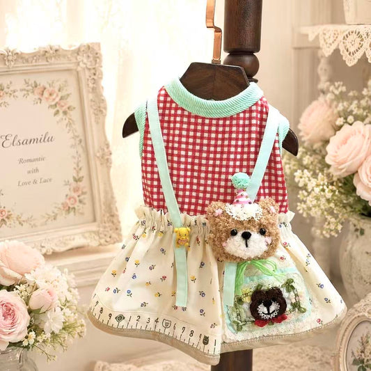 Elsamilu Little Bear Picnic Dress
