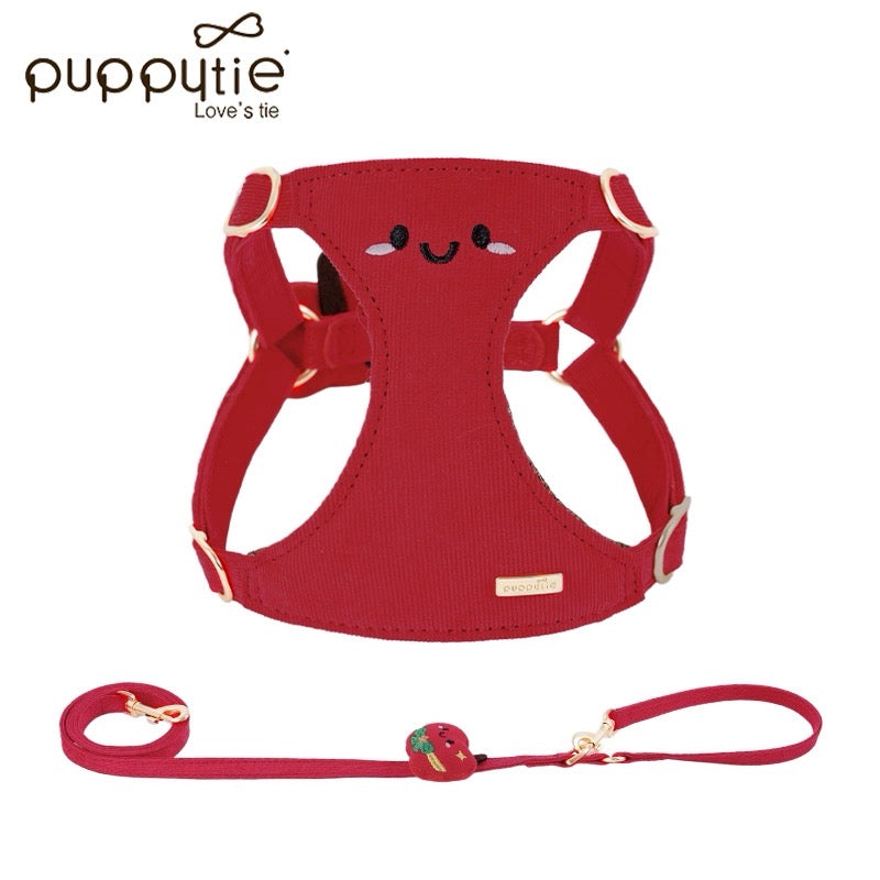 Puppytie Happy Face Cotton Dog Harness – No-Pull Vest