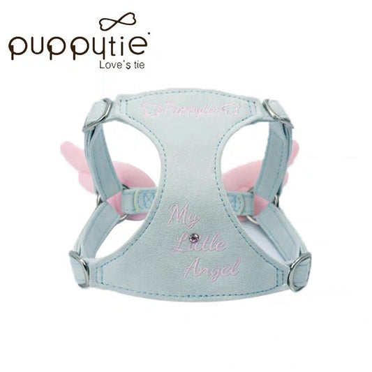 Puppytie ペット用 小型犬・猫用 天使の翼 可愛い ペット用リード＆ハーネス｜ Cute Angel Wing Dog&Cat Harness and Leash for Small Pets