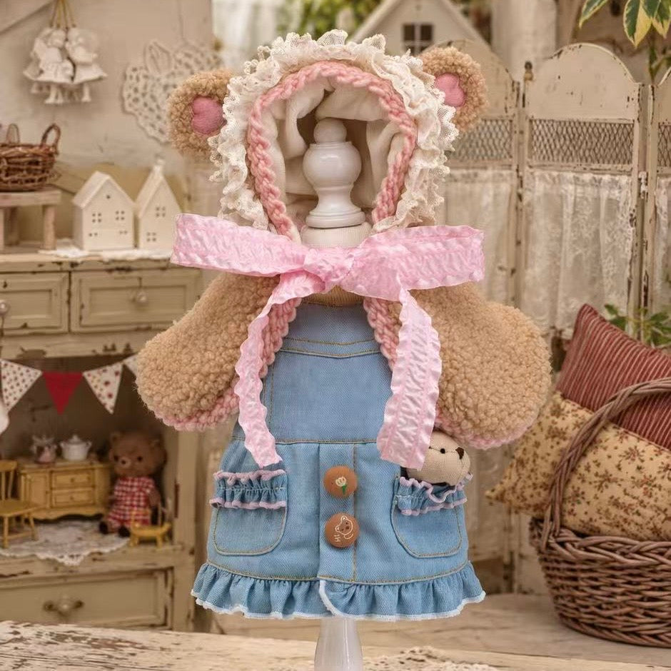 Elsamilu Teddy Bear Hooded Cape