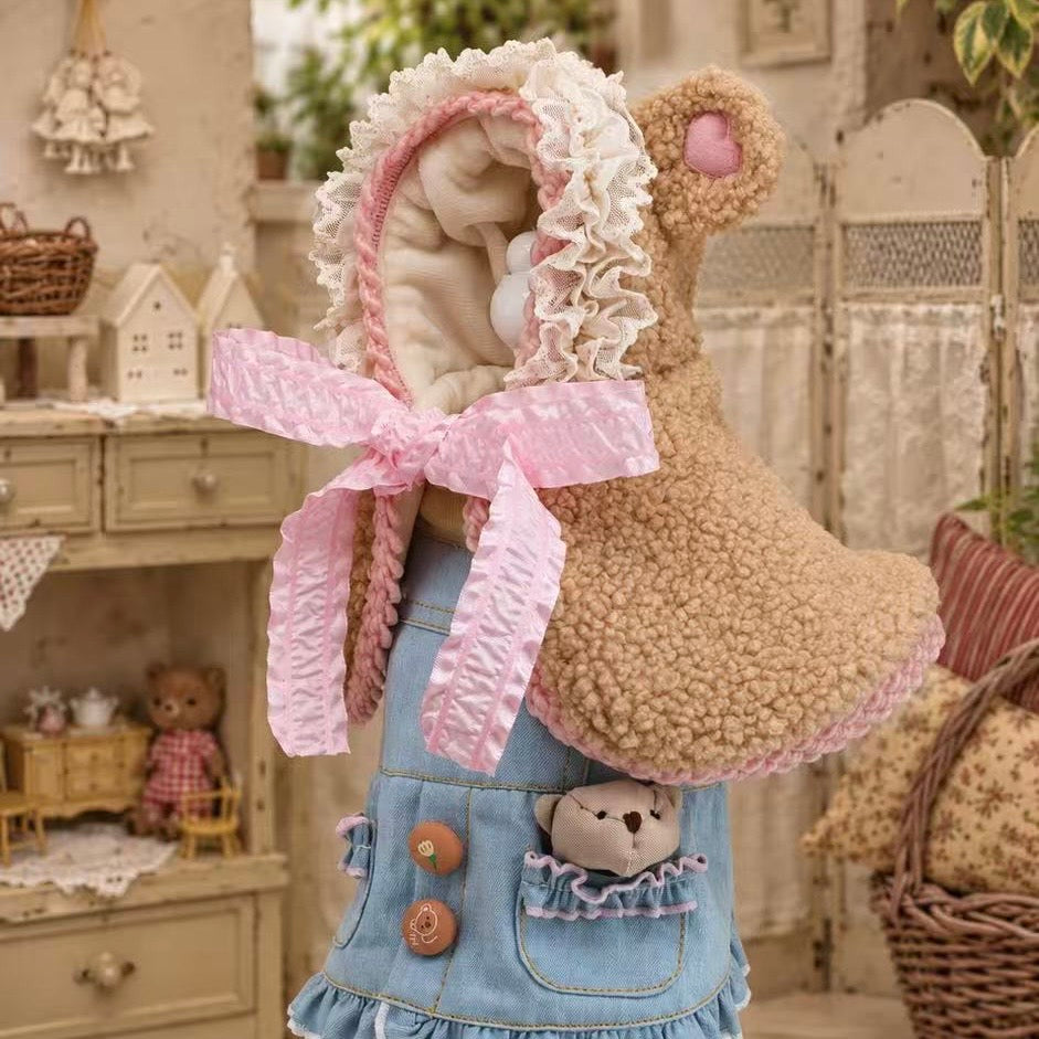 Elsamilu Teddy Bear Hooded Cape