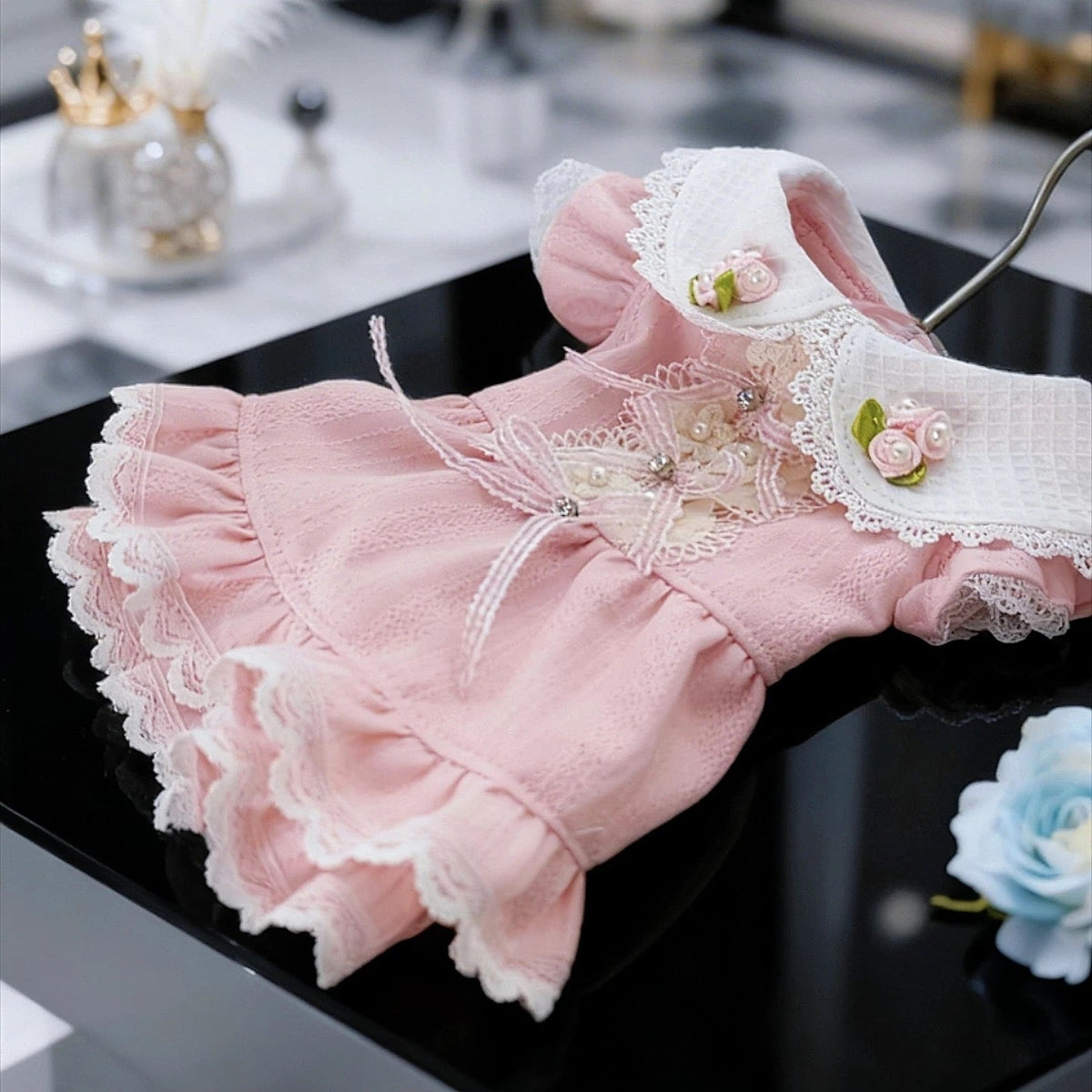 Doung Baby Rosy Lace Princess Dress