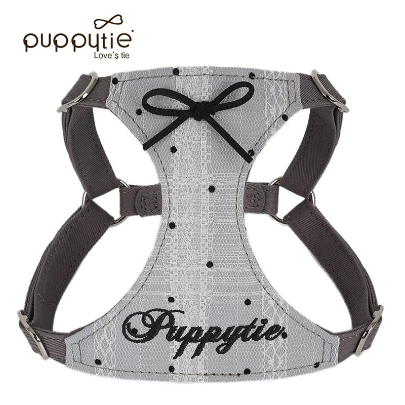 Puppytie小型犬・猫用レース付きペットハーネスベスト（お散歩用）｜Lace Leash and Walking Vest for Small Dogs and Cats