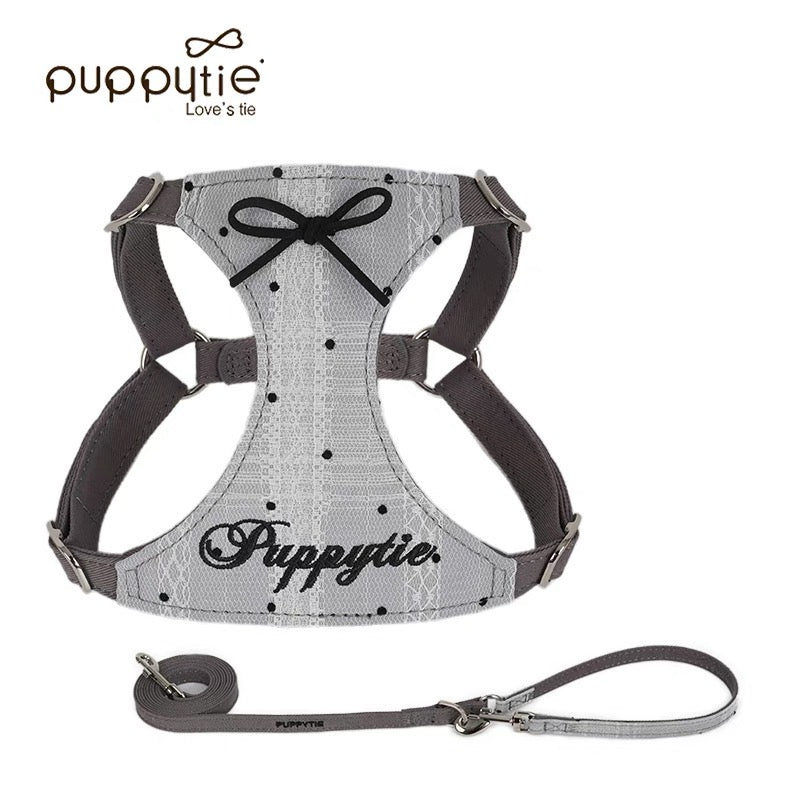 Puppytie小型犬・猫用レース付きペットハーネスベスト（お散歩用）｜Lace Leash and Walking Vest for Small Dogs and Cats