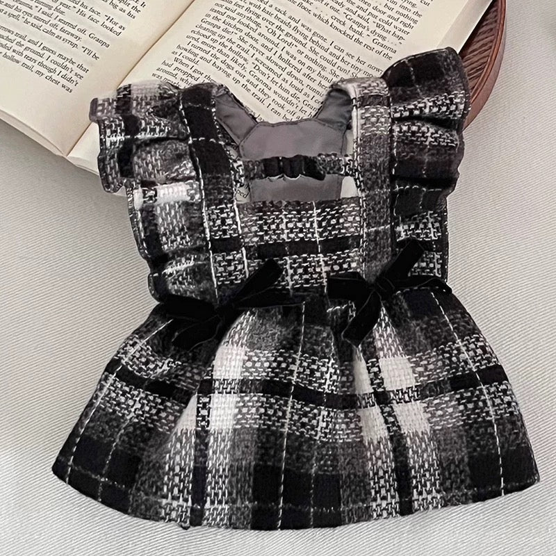 Autumn Bless Festive Plaid Ruffle Dress