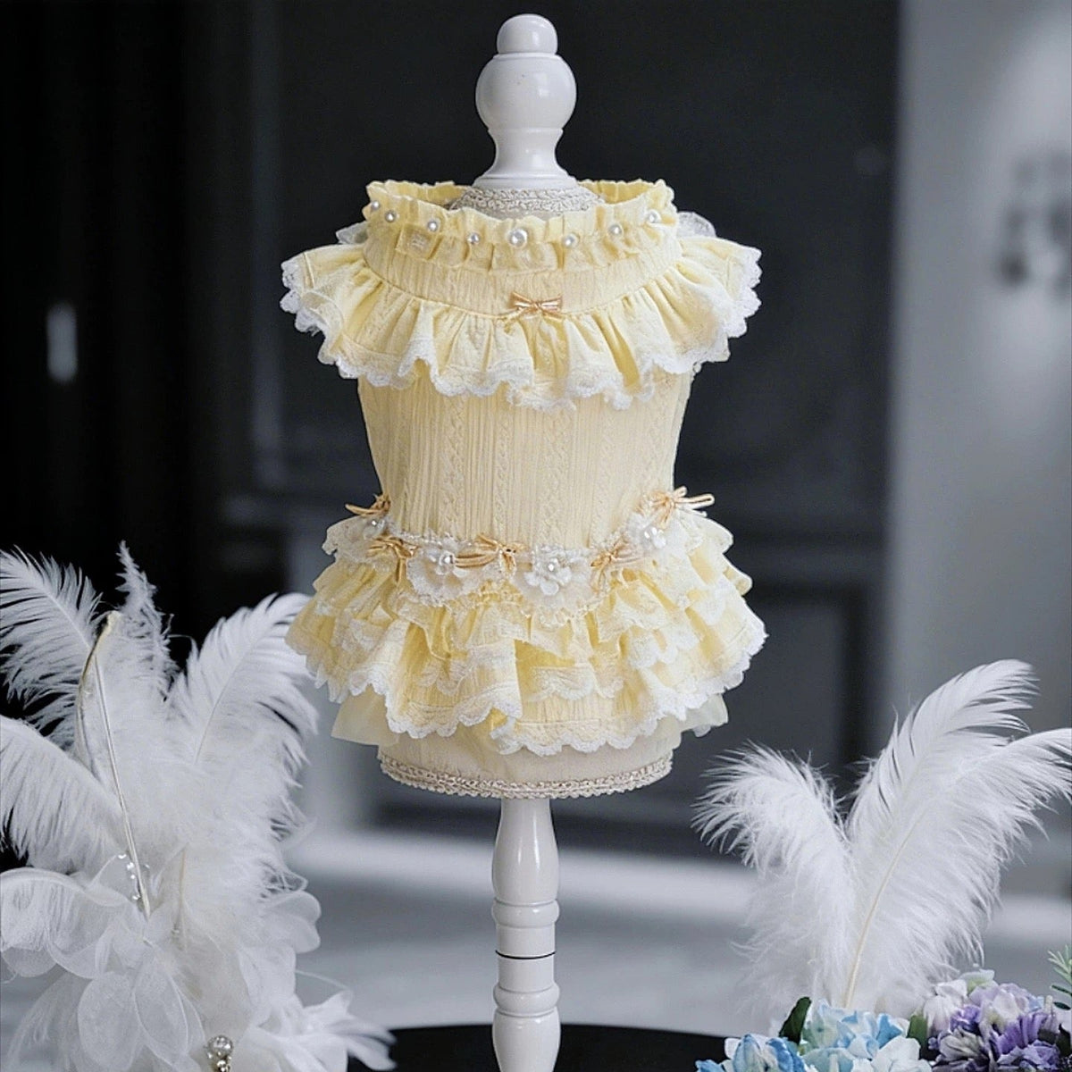 Doung Baby Buttercream Pearl Princess Dress