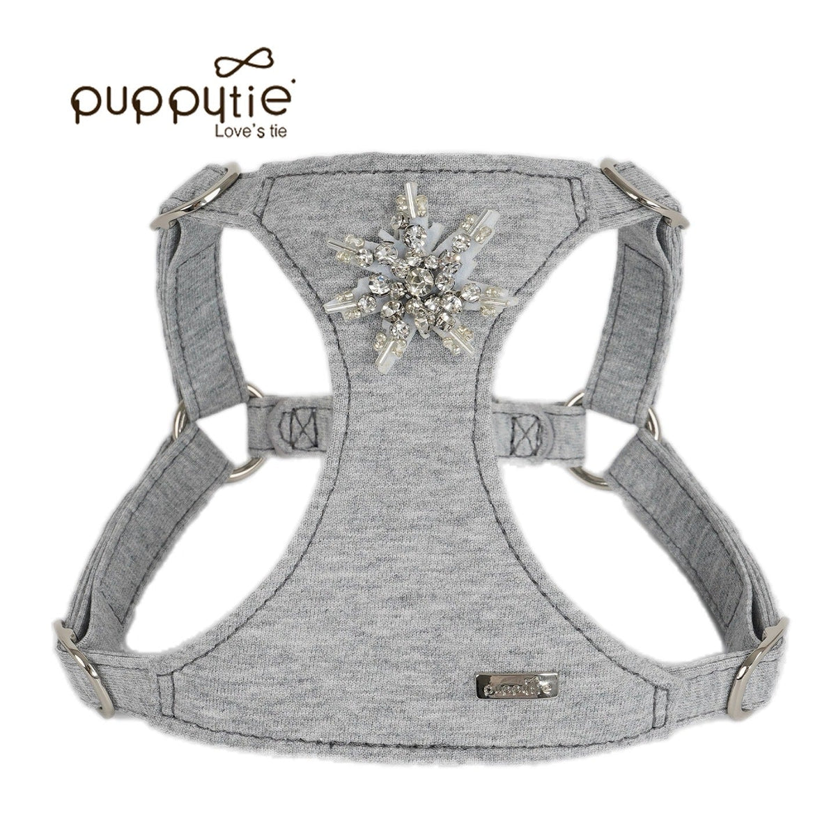Puppytie 犬猫用ハーネス＆リードセット｜夏に涼しい通気性ペットベスト｜Snowflake Fairy Dog & Cat Harness with Leash | Breathable Summer Pet Vest for Small Dogs & Cats