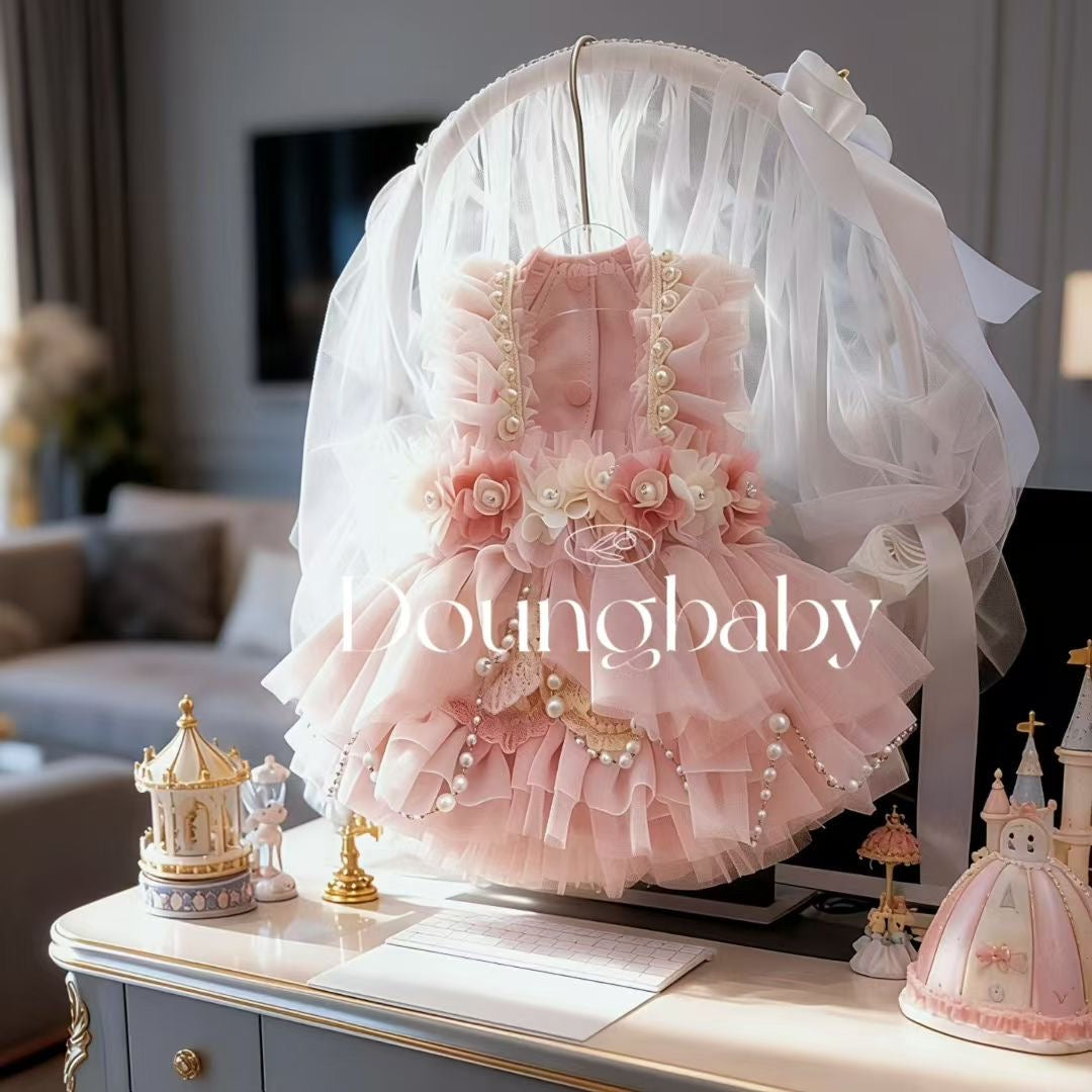 Doung Baby Lavender Fairy Couture Dress-Pink
