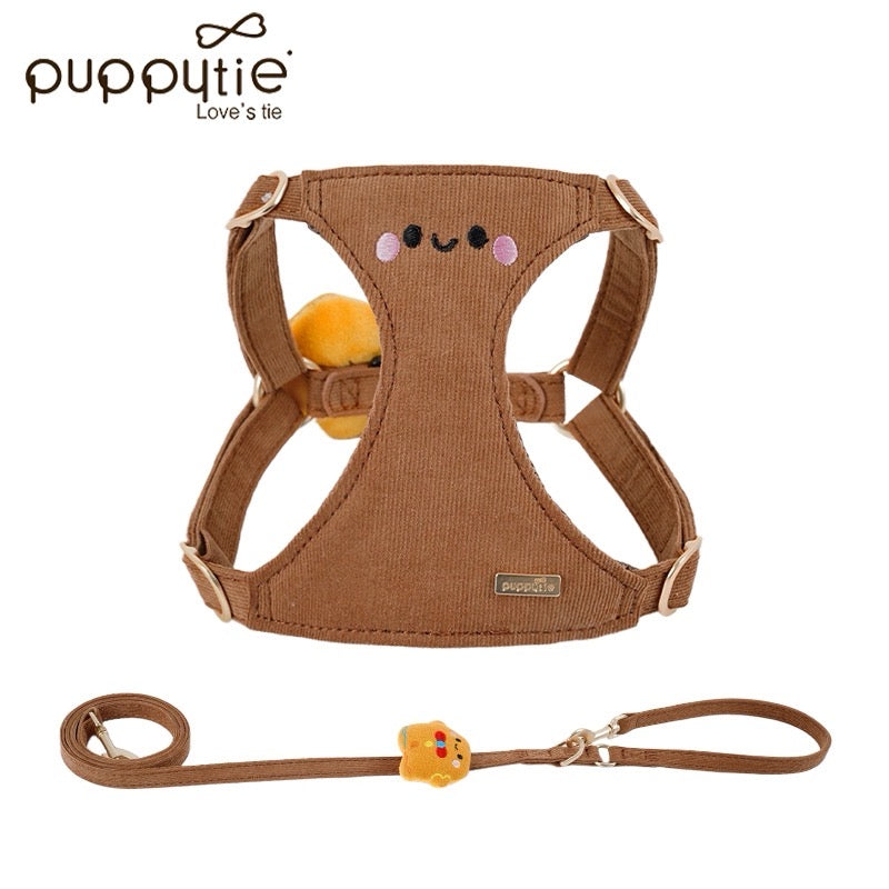 Puppytie Happy Face Cotton Dog Harness – No-Pull Vest