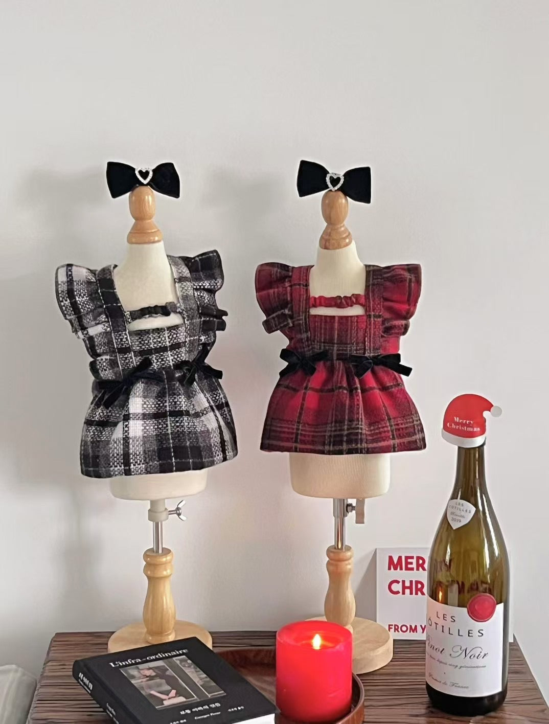 Autumn Bless Festive Plaid Ruffle Dress