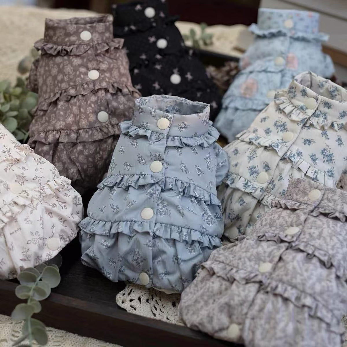 TaniWina Floral Frill Waterproof Down Coat Collection