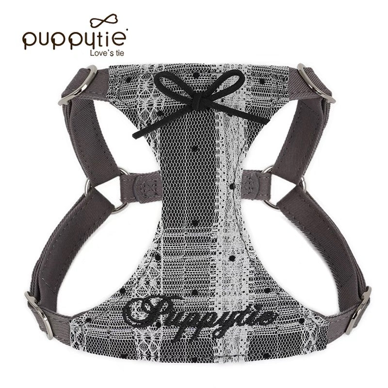 Puppytie小型犬・猫用レース付きペットハーネスベスト（お散歩用）｜Lace Leash and Walking Vest for Small Dogs and Cats