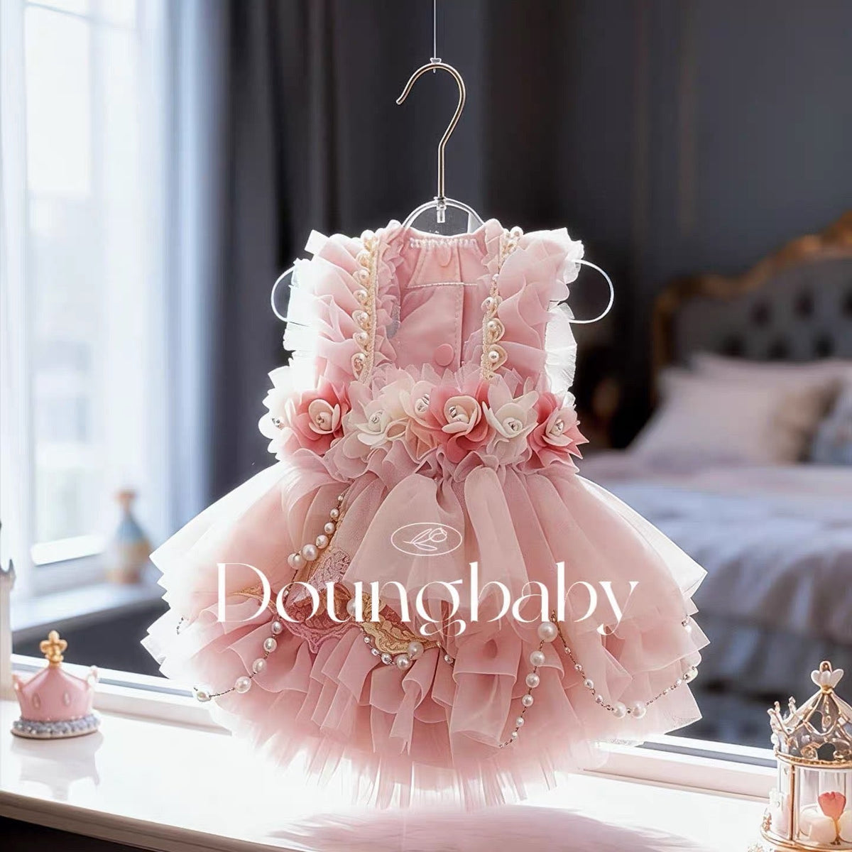 Doung Baby Lavender Fairy Couture Dress-Pink