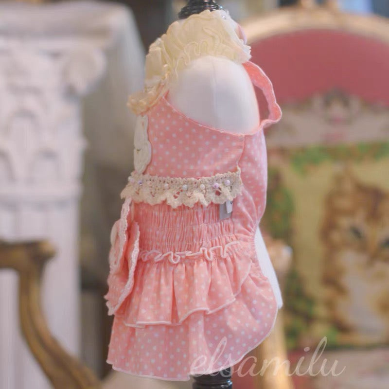 Elsamilu Sweet Bear Ribbon Dress
