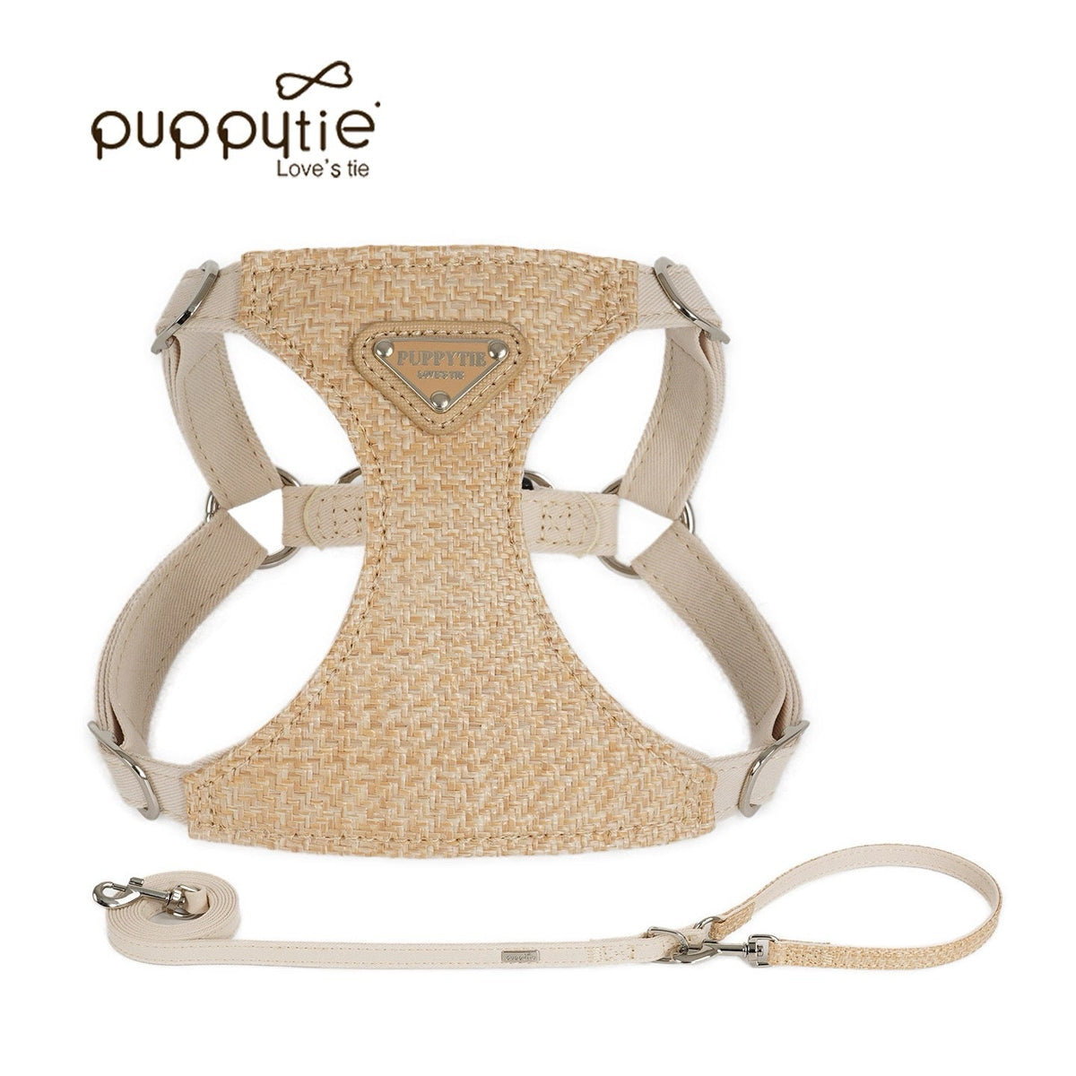 Puppytie 小型犬＆猫用編み込みクーリングペットハーネス – 軽量・通気性抜群・安心設計| Woven Cooling Pet Harness for Small Dogs & Cats – Lightweight, Breathable & Secure