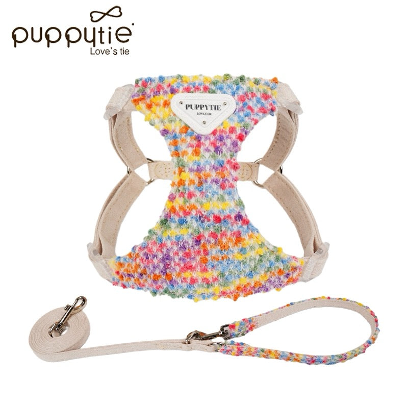 Puppytie Cozy Knit No-Pull Dog Harness with Adjustable Chest