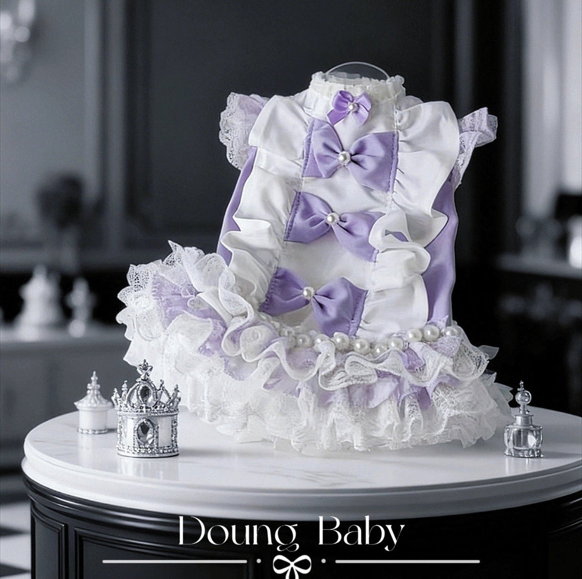 Doung Baby Pastel Ribbon Princess Dress